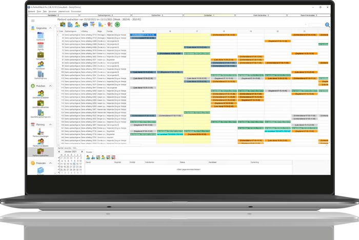 Cloud based uitzendsoftware