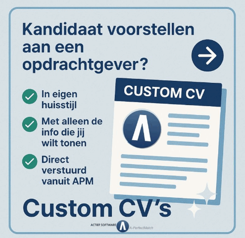 custom cv, uitzendbureau software